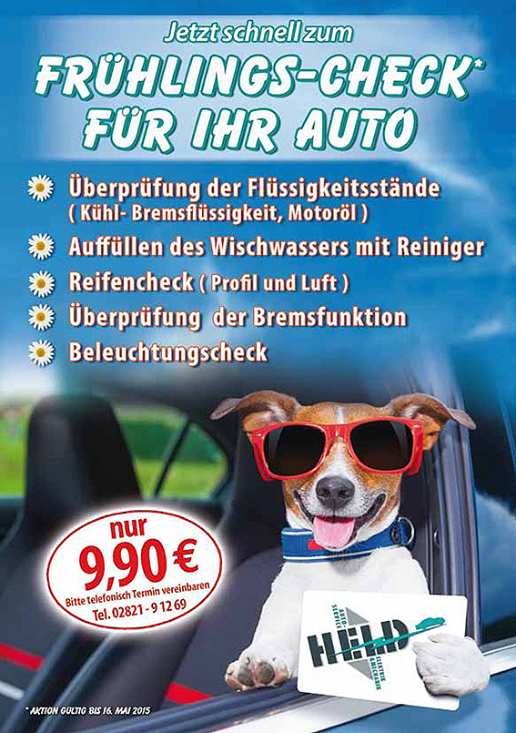 Autoservice Held · Auto Frühlings-Check